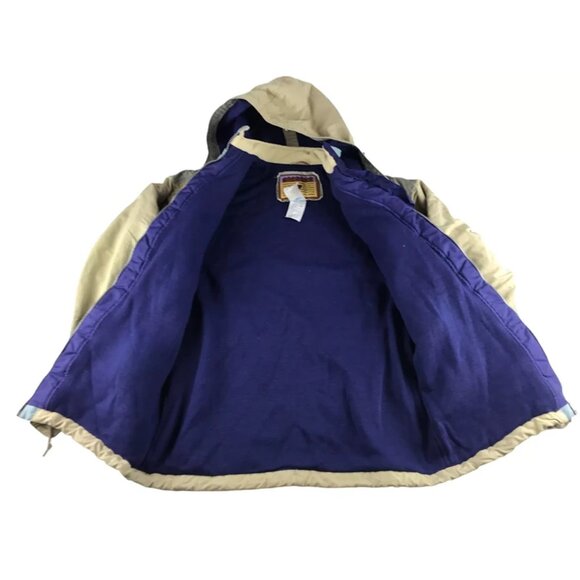 Degre 7 Womens Beige Long Sleeve Full Zip Hooded Windbreaker Winter Coat Size 6 - Picture 8 of 10